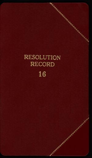 Primary view of object titled '[Abilene City Resolutions: 1996]'.