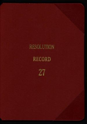 Primary view of object titled '[Abilene City Resolutions: 2007]'.