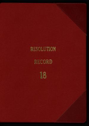 Primary view of object titled '[Abilene City Resolutions: 1998]'.