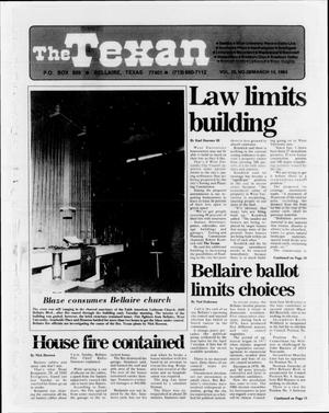 Primary view of The Texan (Bellaire, Tex.), Vol. 29, No. 28, Ed. 1 Wednesday, March 14, 1984