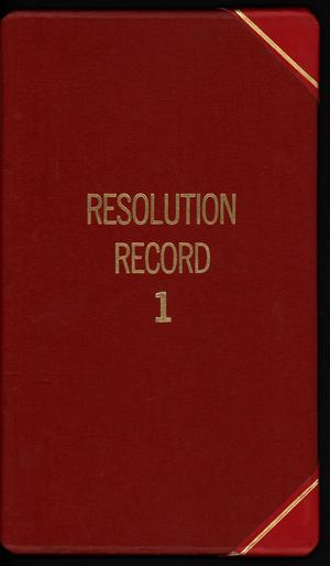 Primary view of object titled '[Abilene City Resolutions: 1980-1982]'.