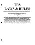 Book: Teacher Retirement System of Texas Laws and Rules