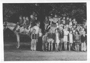 Primary view of object titled '[1940 First Grade class from Jane Long Elementary School]'.