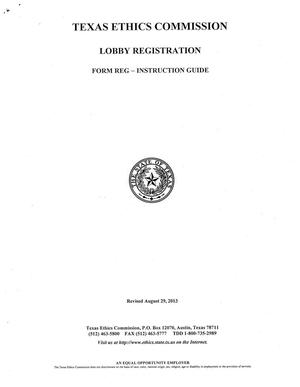 Primary view of object titled 'Form REG Instruction Guide: Lobby Registration'.