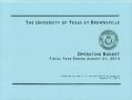 Primary view of University of Texas at Brownsville Operating Budget: 2014