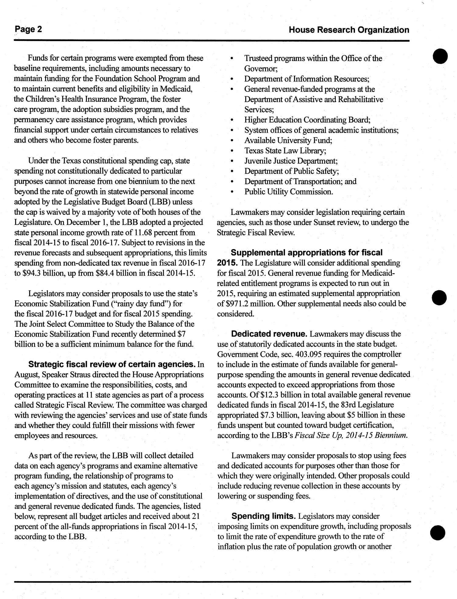 Focus Report, Volume 84, Number 1, December 2014
                                                
                                                    Page2
                                                