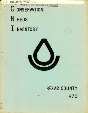 Primary view of object titled 'Bexar County Conservation Needs Inventory: 1970'.