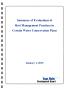Text: Summary of Evaluations of Best Management Practices in Certain Water …