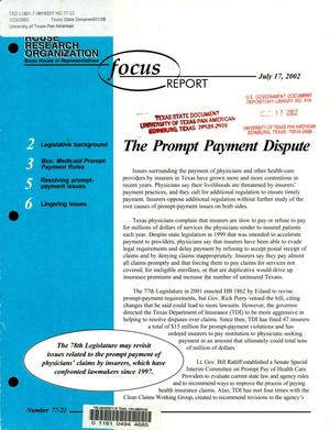 Primary view of object titled 'Focus Report, Volume 77, Number 22, July 2002'.