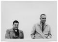 Photograph: [Pierre Salinger and Lyndon Johnson]