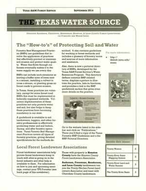 Primary view of object titled 'The Texas Water Source, September 2014'.