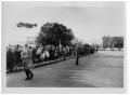 Photograph: [Cordoned Street in Front of the Pioneer Memorial Library]