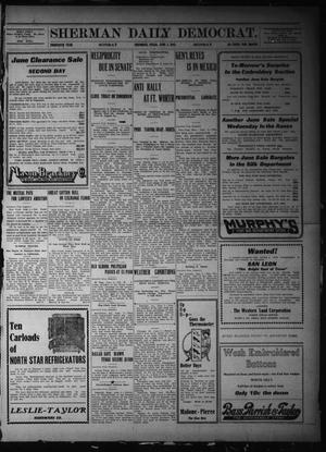 Primary view of object titled 'Sherman Daily Democrat. (Sherman, Tex.), Vol. THIRTIETH YEAR, Ed. 1 Monday, June 5, 1911'.