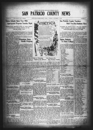 Primary view of object titled 'San Patricio County News (Sinton, Tex.), Vol. 20, No. 33, Ed. 1 Thursday, September 13, 1928'.