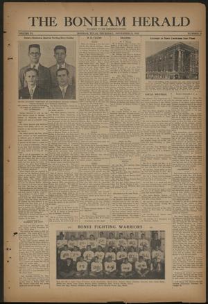 Primary view of object titled 'The Bonham Herald (Bonham, Tex.), Vol. 6, No. 19, Ed. 1 Thursday, November 24, 1932'.