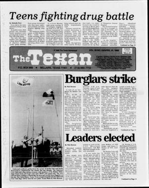 Primary view of object titled 'The Texan (Bellaire, Tex.), Vol. 33, No. 33, Ed. 1 Wednesday, April 23, 1986'.