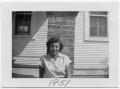 Primary view of [Dorothy Attkisson on School Porch]
