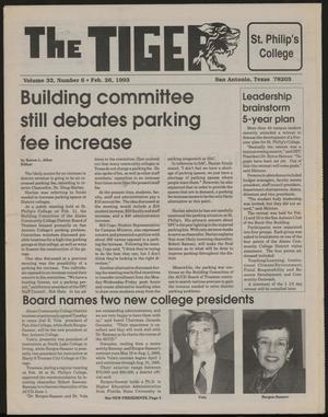Primary view of The Tiger (San Antonio, Tex.), Vol. 33, No. 6, Ed. 1 Friday, February 26, 1993