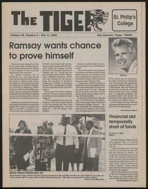 Primary view of The Tiger (San Antonio, Tex.), Vol. 33, No. 5, Ed. 1 Friday, February 5, 1993