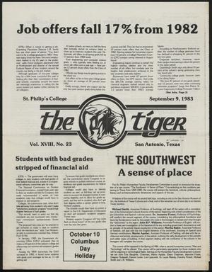 Primary view of The Tiger (San Antonio, Tex.), Vol. 18, No. 23, Ed. 1 Friday, September 9, 1983