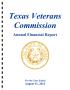 Report: Texas Veterans Commission Annual Financial Report: 2013