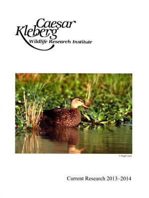 Caesar Kleberg Wildlife Research Institute Report of Current Research: 2014