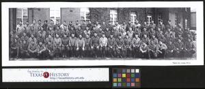 Primary view of object titled '[HQ Company 12th Armored Division in England]'.