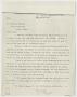 Letter: [Letter from K.K. Legett to David S. Houston - December 19, 1905]