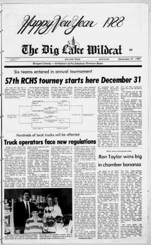 Primary view of object titled 'The Big Lake Wildcat (Big Lake, Tex.), Vol. 62, No. 53, Ed. 1 Thursday, December 31, 1987'.