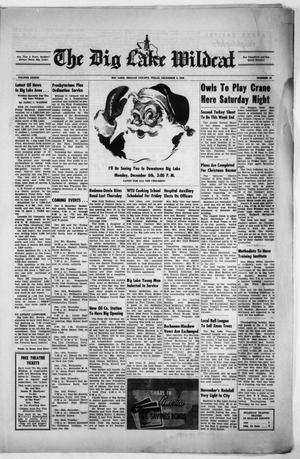 Primary view of The Big Lake Wildcat (Big Lake, Tex.), Vol. 33, No. 49, Ed. 1 Thursday, December 4, 1958