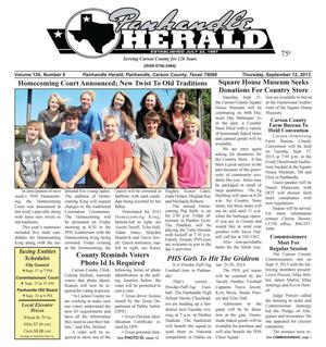 Primary view of Panhandle Herald (Panhandle, Tex.), Vol. 126, No. 09, Ed. 1 Thursday, September 12, 2013