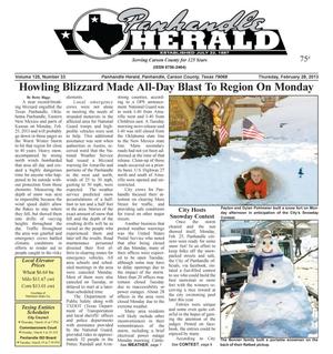 Primary view of object titled 'Panhandle Herald (Panhandle, Tex.), Vol. 125, No. 33, Ed. 1 Thursday, February 28, 2013'.