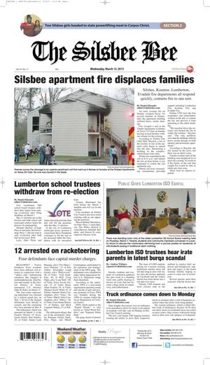Primary view of object titled 'The Silsbee Bee (Silsbee, Tex.), Vol. 97, No. 11, Ed. 1 Wednesday, March 13, 2013'.