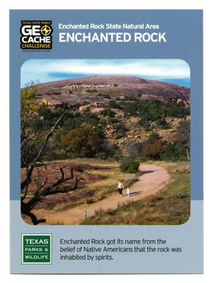 Primary view of object titled '[Trading Card: Enchanted Rock]'.