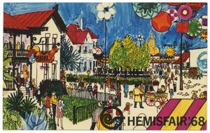 Primary view of object titled 'The International Section of HemisFair '68'.