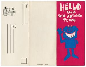 Primary view of object titled 'Hello from San Antonio Texas : the HemisFair '68 city'.