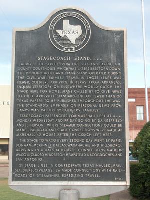 Primary view of object titled 'Historic plaque - Stagecoach Stand'.