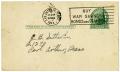 Primary view of [Postcard from James Sutherlin to his father - February 14, 1943]