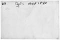 Thumbnail image of item number 2 in: '[James Edgar Sutherlin - c. 1943]'.