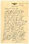 Letter: [Letter by James Sutherlin to his family - 08/30/1943]