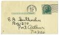 Primary view of [Postcard from Edith Wilson Sutherlin to her husband - 01/20/1944]