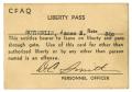 Text: [Liberty Pass Card for James E. Sutherlin]