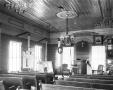 Thumbnail image of item number 1 in: '[Wesley Brethren Church, (Interior oblique)]'.