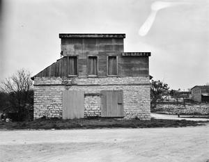 Primary view of object titled '[1 1/2 Story Stone Building]'.