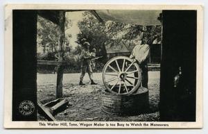 Primary view of object titled '[Postcard of Wagon Maker]'.