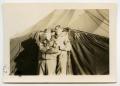 Photograph: [Louis Lapinski and Another Soldier in Front of a Tent]