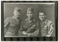 Photograph: [Three Soldiers Pose for a Picture]