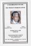 Pamphlet: [Funeral Program for Wesley Charles Lewis, June 3, 2014]