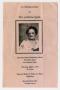 Pamphlet: [Funeral Program for Catherine Qualls, May 23, 1991]