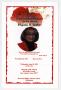 Pamphlet: [Funeral Program for Virginia B. Jenkins, June 20, 2012]